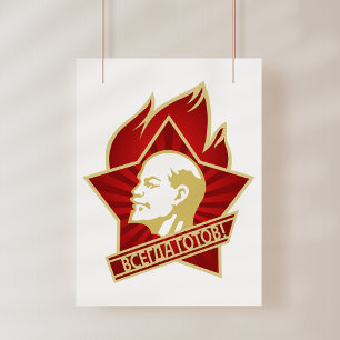 Poster Lénine, URSS, CCCP, Union soviétique, Communisme