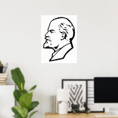 Poster Lénine, URSS, CCCP, Union soviétique, Communisme (Bureau à domicile)