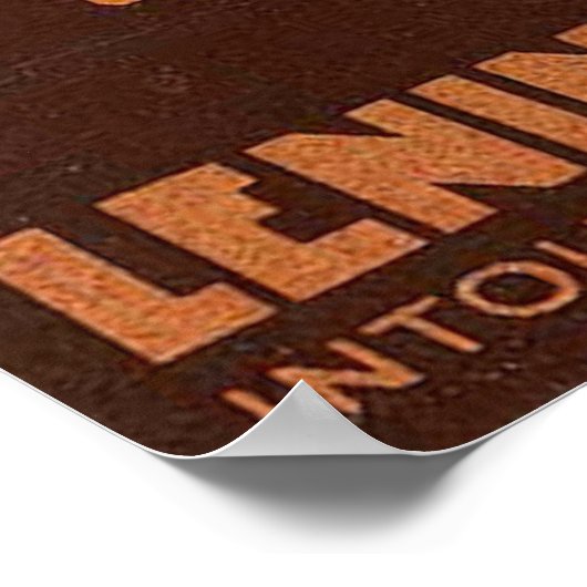 Poster Léningrad URSS Russie soviétique Voyage russe (Coin)