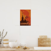 Poster Léningrad URSS Russie soviétique Voyage russe (Cuisine)