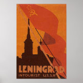 Poster Léningrad URSS Russie soviétique Voyage russe (Devant)