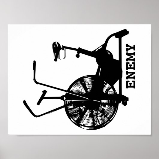 Poster L'ennemi du vélo aérien (Devant)