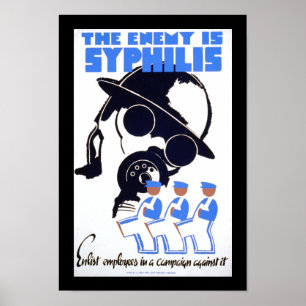 Poster L'ennemi est la syphilis
