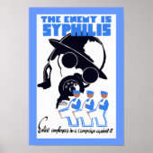 Poster L'ennemi est la syphilis (Devant)