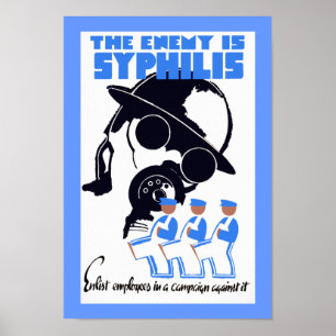 Poster L'ennemi est la syphilis