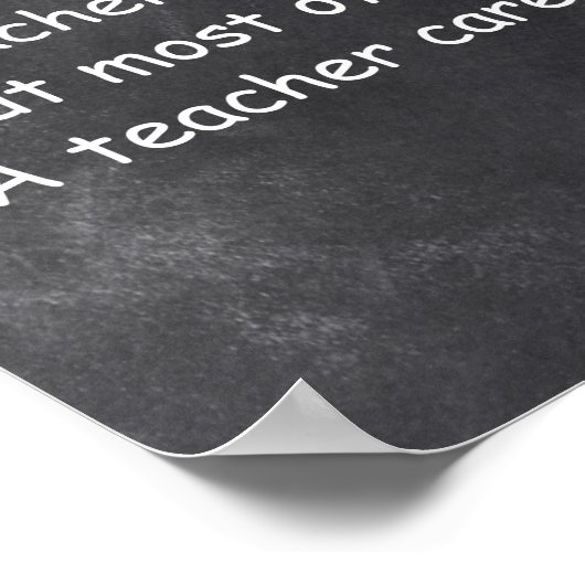 Poster L'enseignant donne des actions Cares Classe Décora (Coin)