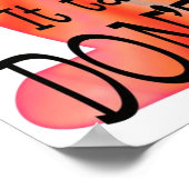 Poster lent et facile (Coin)