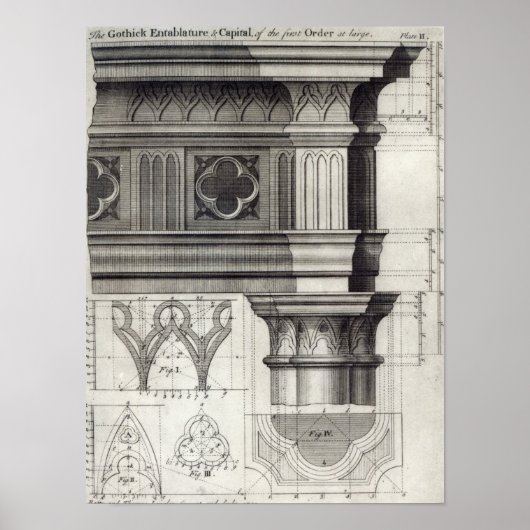 Poster L'Entablature et le Capital gothique (Devant)