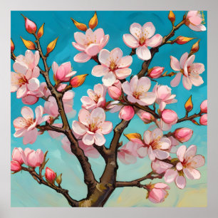 Poster Lente éveil des fleurs