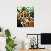 Poster Lente Loris Smoothie (Bureau à domicile)