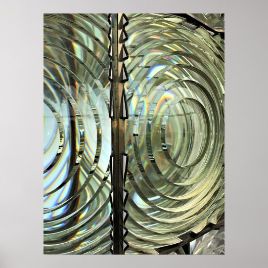 Poster Lentille de Fresnel, phare de Cape Blanco, côte de (Devant)