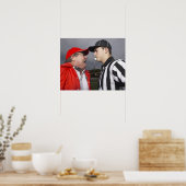 Poster L'entraîneur crie à l'arbitre (Cuisine)