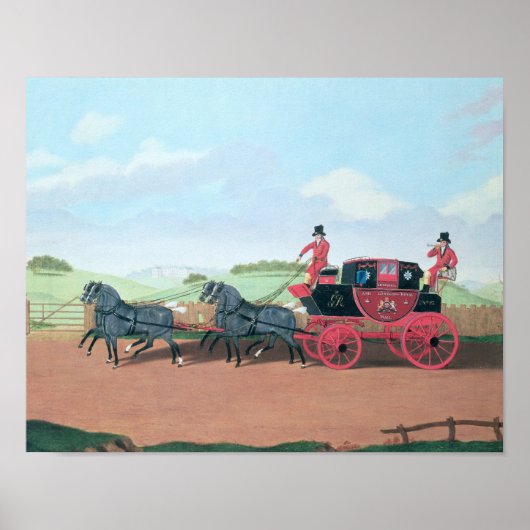 Poster L'entraîneur de Liverpool et de London Royal Mail, (Devant)