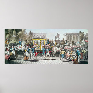 Poster L'entrée de Louis XVI à Paris