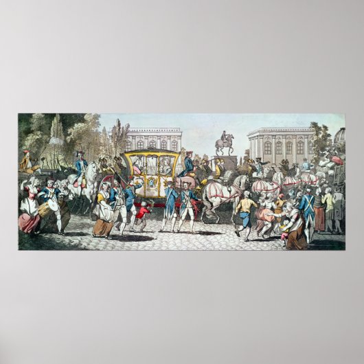 Poster L'entrée de Louis XVI à Paris (Devant)
