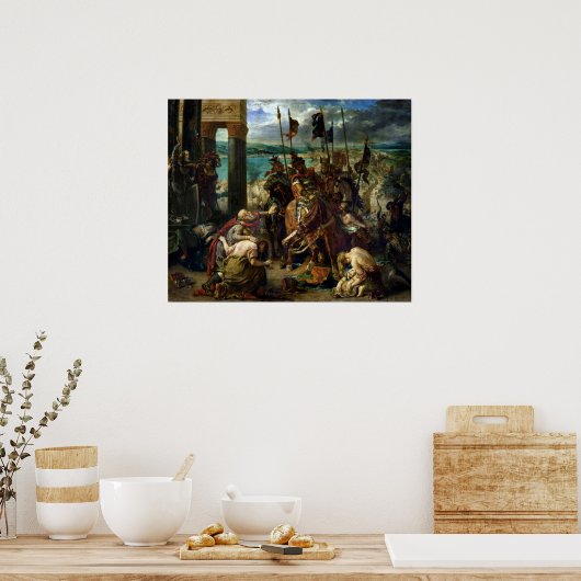 Poster L'entrée des Croisés à Constantinople (Cuisine)