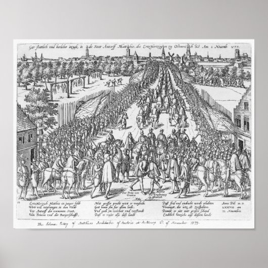 Poster L'entrée solennelle de Matthias (Devant)