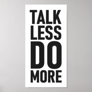 Poster L'entretien font moins plus citation de motivation