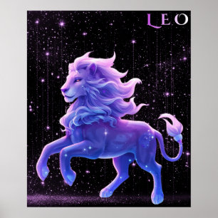Poster Léo céleste – Art d'astrologie