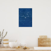 Poster Leo Constellation Stars Ciel de nuit (Cuisine)