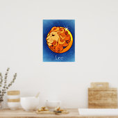 Poster Leo en bleu (Cuisine)