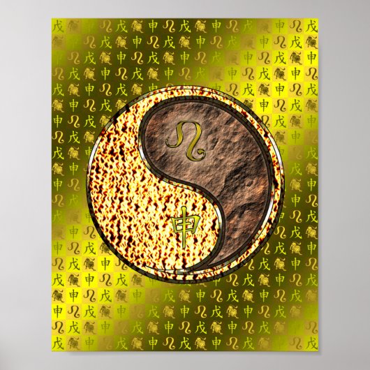 Poster Léo et singe de la Terre (Devant)