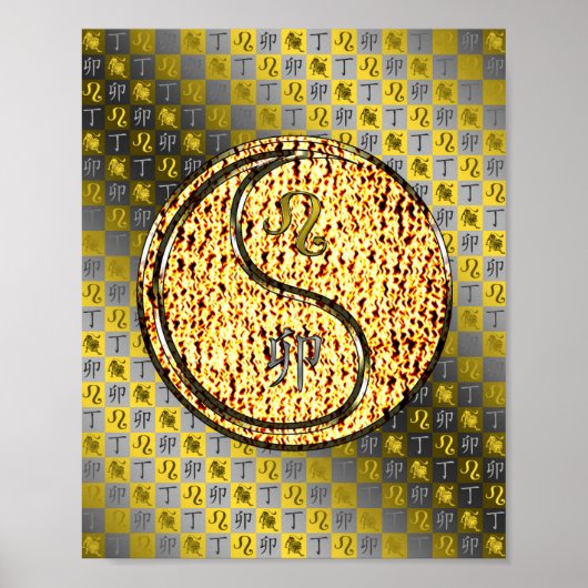 Poster Leo & Fire Rabbit (Devant)