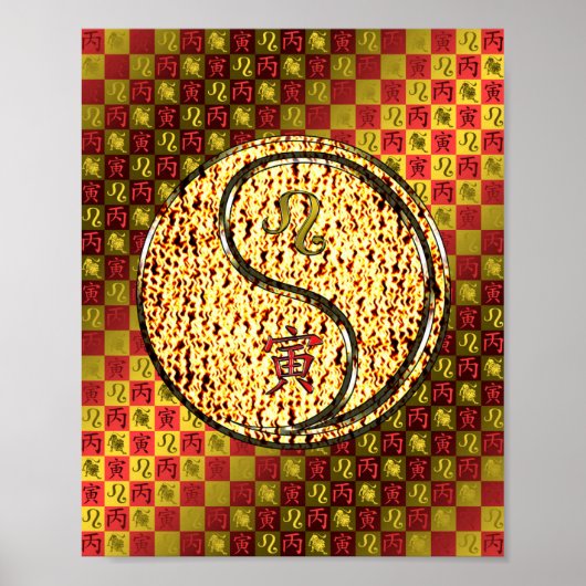 Poster Leo & Fire Tiger (Devant)