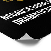 Poster Leo - Horoscope, Drôle Humour de signe Zodiaque (Coin)