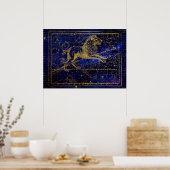 Poster leo l'affiche de la constellation des lions (Cuisine)