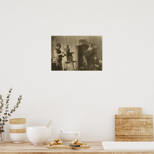 Poster Leo Tolstoï et le sculpteur Prince Paolo (Cuisine)