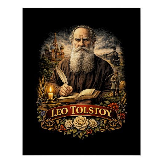 Poster Leo Tolstoy (Devant)