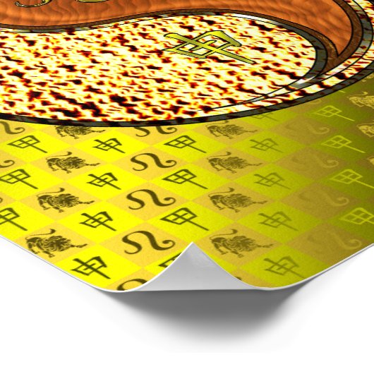 Poster Leo & Wood Monkey (Coin)