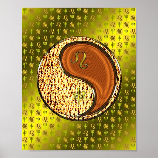 Poster Leo & Wood Monkey (Devant)