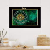 Poster Leo Zodiac Astrologie (Cuisine)
