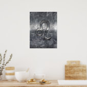 Poster Leo Zodiac Connexion Grunge Décor Distressed (Cuisine)