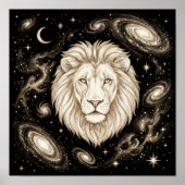 Poster Léo Zodiaque Céleste Astrologie (Devant)