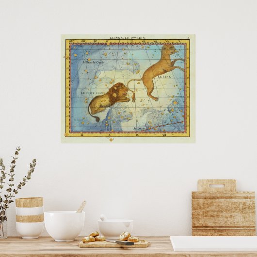 Poster Léon Constellation vintage (Cuisine)