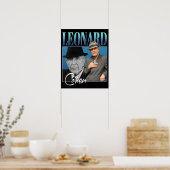 Poster Leonard Cohen Cadeaux de style rétro pour les fans (Cuisine)