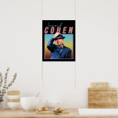 Poster Leonard Cohen Retro Style musique cadeaux (Cuisine)
