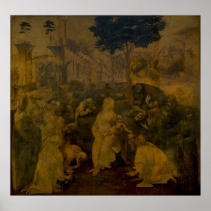 Poster Léonard de Vinci Adoration des Magi