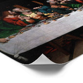 Poster Léonard de Vinci - Dernière Cène Art Renaissance (Coin)