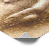 Poster Léonard de Vinci Étude des armoiries et des mains (Coin)