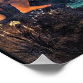 Poster Léonard de Vinci - La Vierge des Rochers, (Coin)