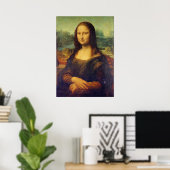 Poster Léonard de Vinci - Mona Lisa (Bureau à domicile)