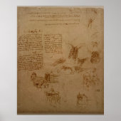 Poster Leonardo, Codex Atlantique - Les architectes (Devant)