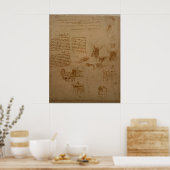 Poster Leonardo, Codex Atlantique - Les architectes (Cuisine)