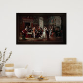 Poster Leonardo da Cutro et Ruy Lopez jouent aux échecs (Cuisine)