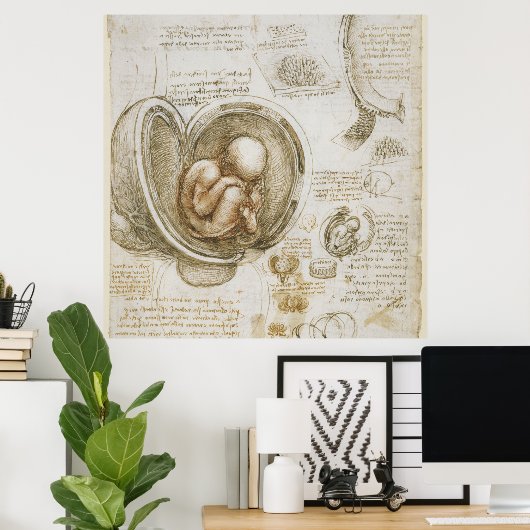 Poster Leonardo da Vinci (Bureau à domicile)