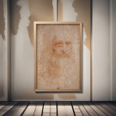 Poster Leonardo Da Vinci, Autoportrait Présumé
